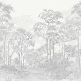 Панно "Aquarelle" арт.ETD18 001, коллекция "Etude vol.2", производства Loymina, с изображением  леса  с имитацией акварельного рисунка, заказать панно онлайн